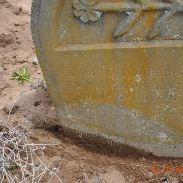 STANDER Maria Susanna Elizabeth nee BARNARD -1941