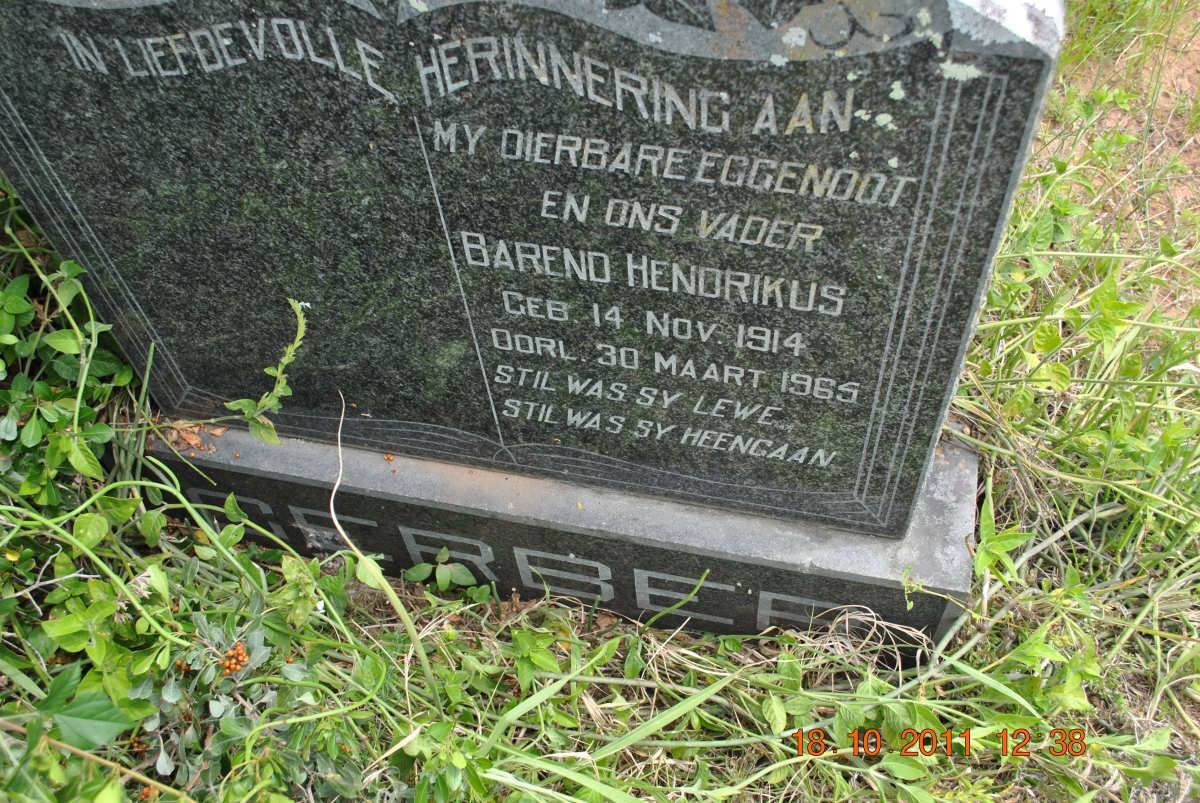 GERBER Barend Hendrikus 1914-1965