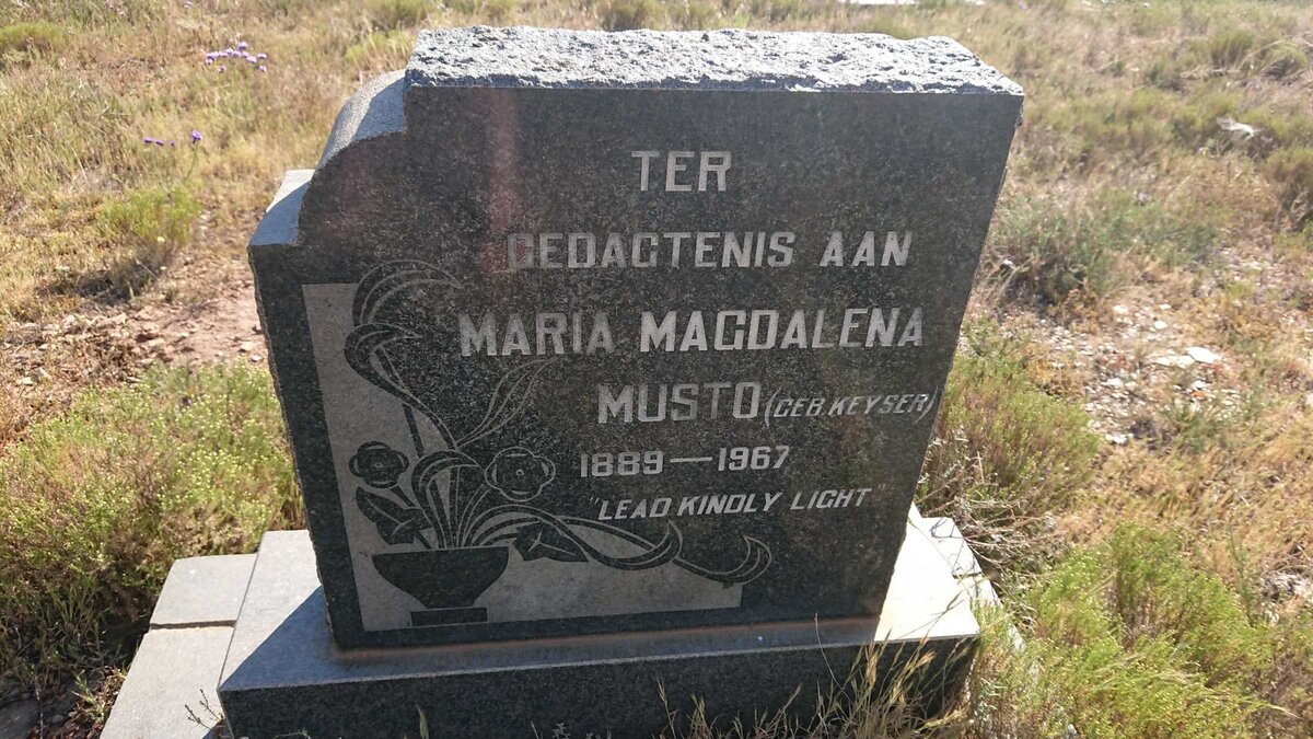 MUSTO Maria Magdalena nee KEYSER 1889-1967