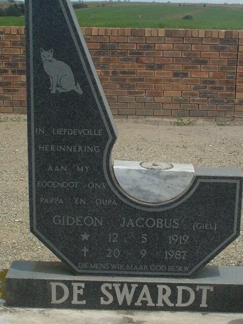 SWARDT Gideon Jacobus, de 1919-1987