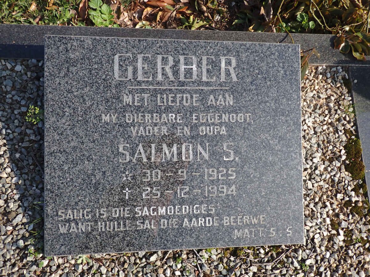 GERBER Salmon S. 1925-1994