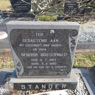 STANDER Hendrik Oosterwald 1907-1980
