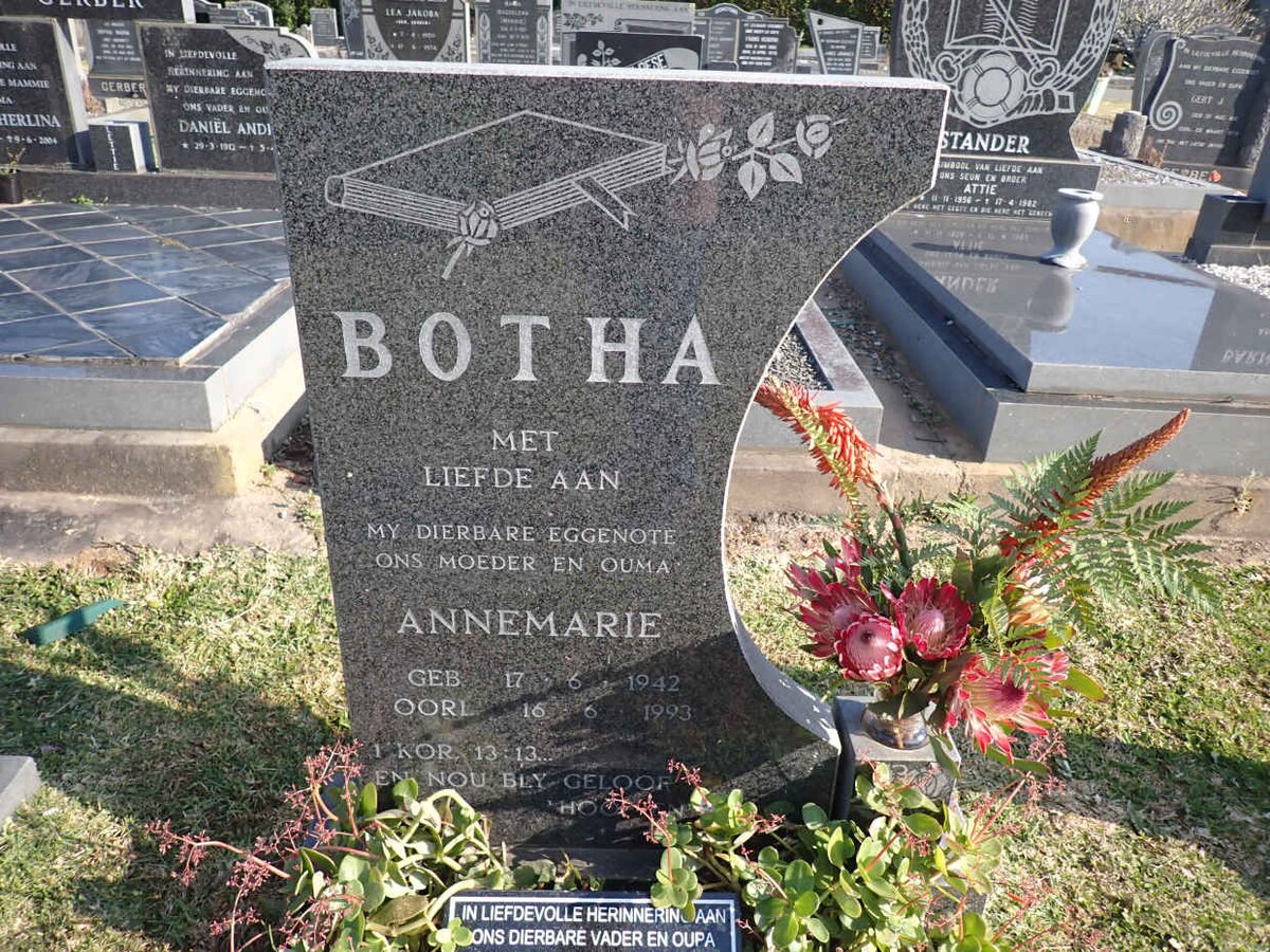 BOTHA Willie 1930-2016 & Annemarie 1942-1993 _2