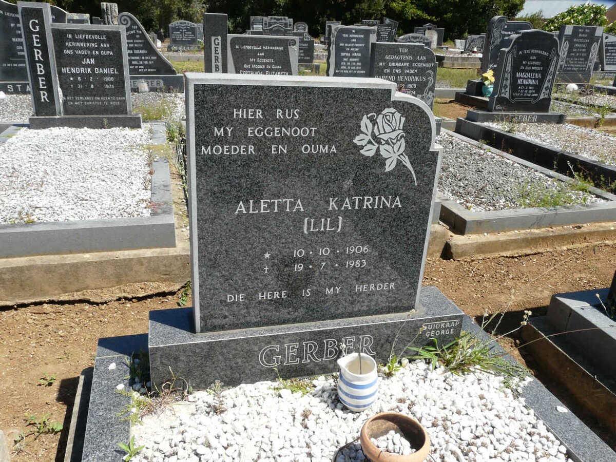 GERBER Aletta Katrina 1906-1983