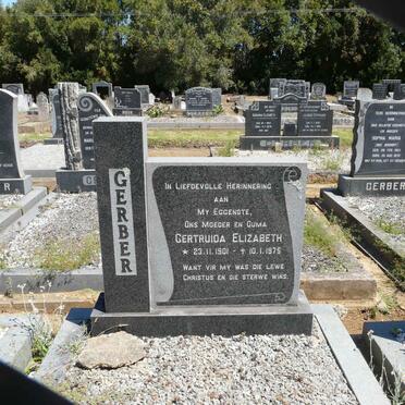 GERBER Gertruida Elizabeth 1901-1975