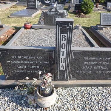 BOTHA Adam Robert 1908-1987 & Maria 1915-2001