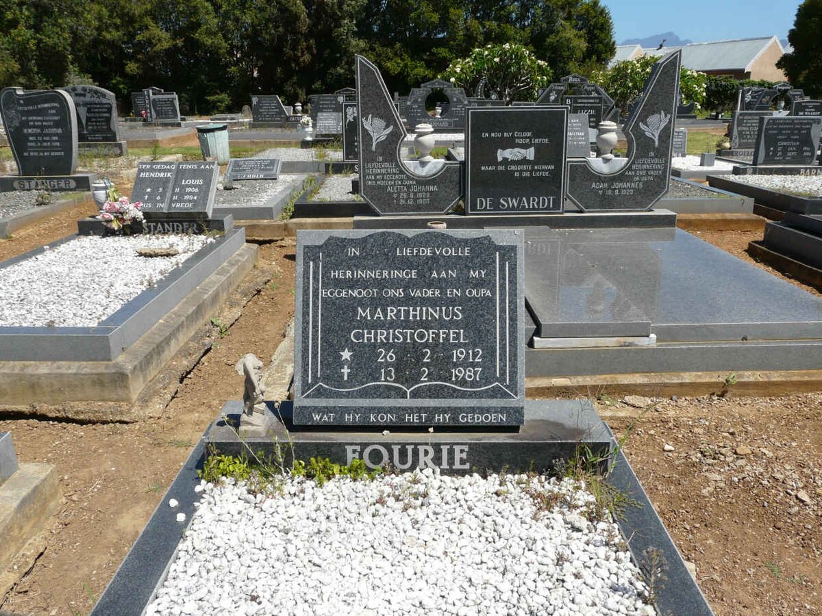 FOURIE Marthinus Christoffel 1912-1987