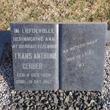 GERBER Frans Anthonie 1920-1967