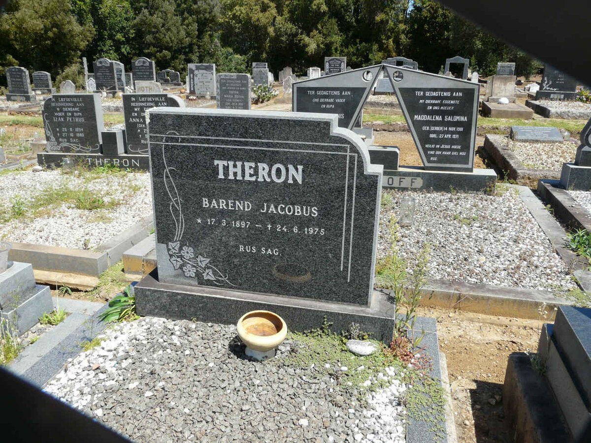 THERON Barend Jacobus 1897-1975