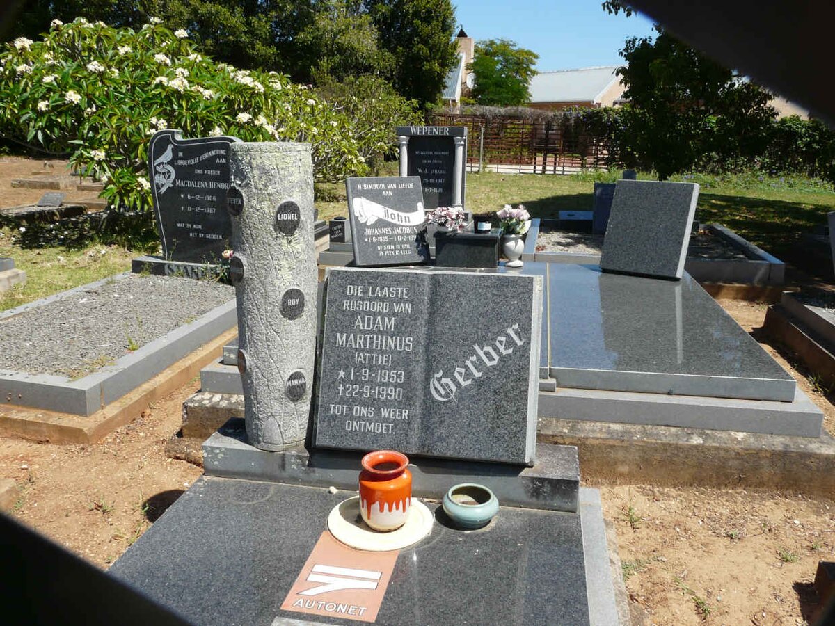 GERBER Adam Marthinus 1953-1990