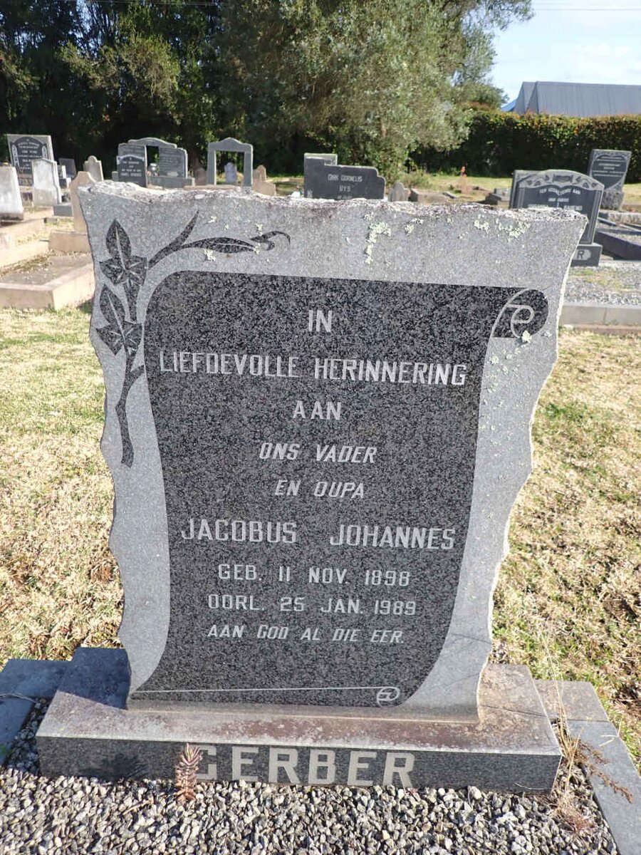 GERBER Jacobus Johannes 1898-1989