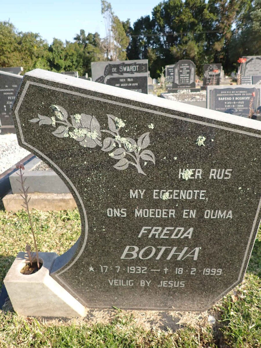 BOTHA Freda 1932-1999