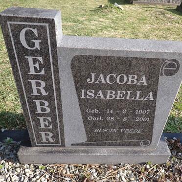 GERBER Jacoba Isabella 1907-2001