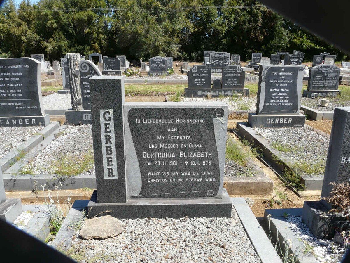 GERBER Gertruida Elizabeth 1901-1975