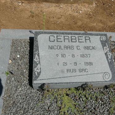GERBER Nicolaas C. 1937-1981