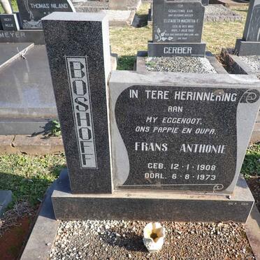 BOSHOFF Frans Anthonie 1908-1973