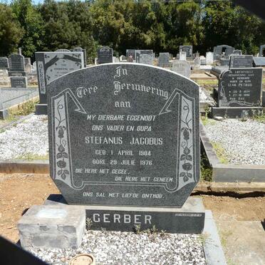 GERBER Stefanus Jacobus 1904-1976