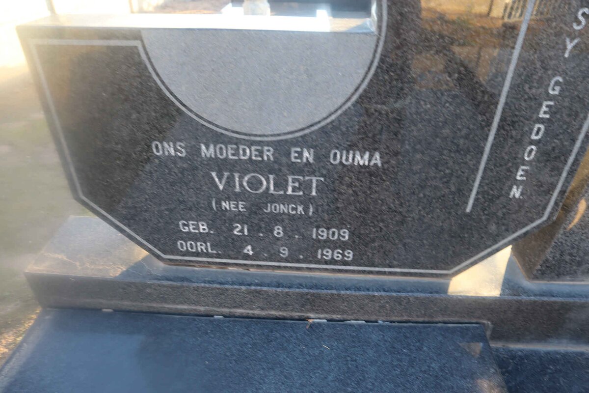 ROOYEN Evert Philippus, van 1906-1989 & Violet JONCK 1909-1969 _3