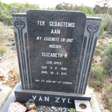 ZYL Elizabeth M., van nee SPIES 1896-1972