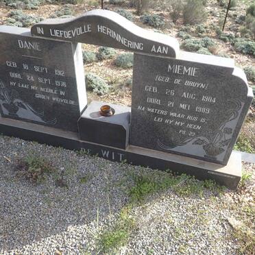 WIT Danie, de 1912-1976 & Miemie DE BRUYN 1904-1989