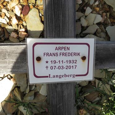 ARPEN Frans Frederik 1932-2017