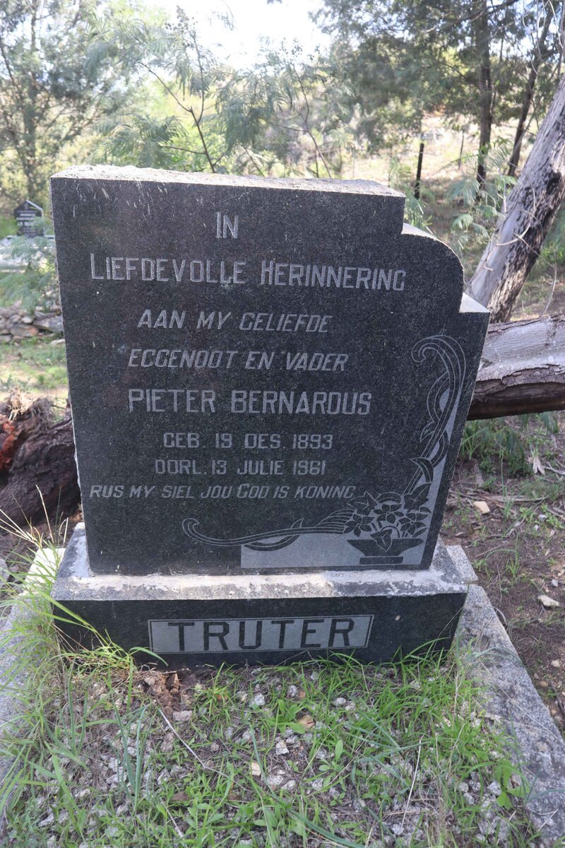 TRUTER Pieter Bernardus 1893-1961