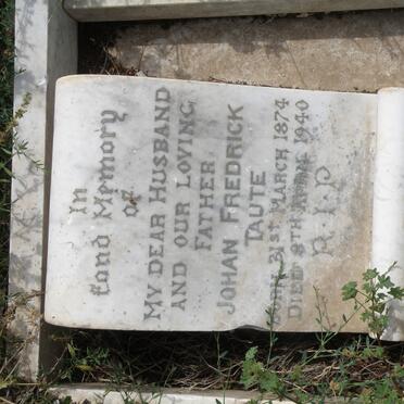 TAUTE Johan Fredrik 1874-1940