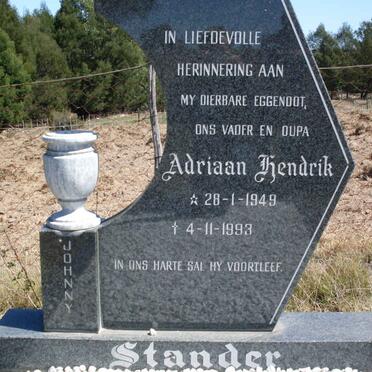 STANDER Adriaan Hendrik 1949-1993
