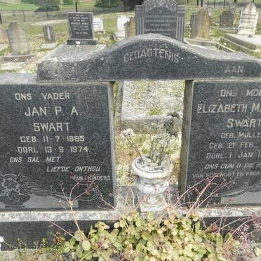 SWART Jan P.A. 1885-1974 &amp; Elizabeth Magritha MULLER 1891-1960