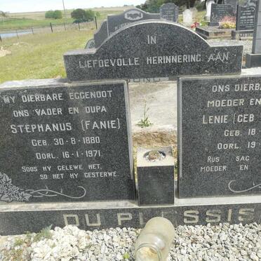 PLESSIS Stephanus, du 1880-1971 &amp; Lenie YOUNG 1893-1985