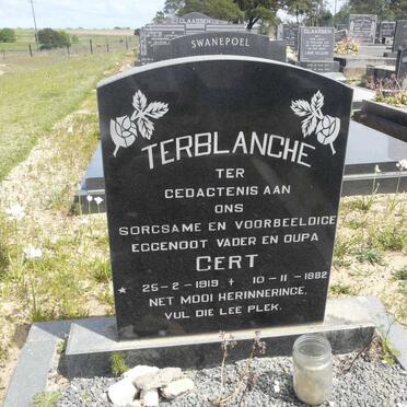 TERBLANCHE Gert 1919-1982
