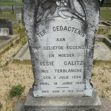 CALITZ Issie nee TERBLANCHE 1934-1954