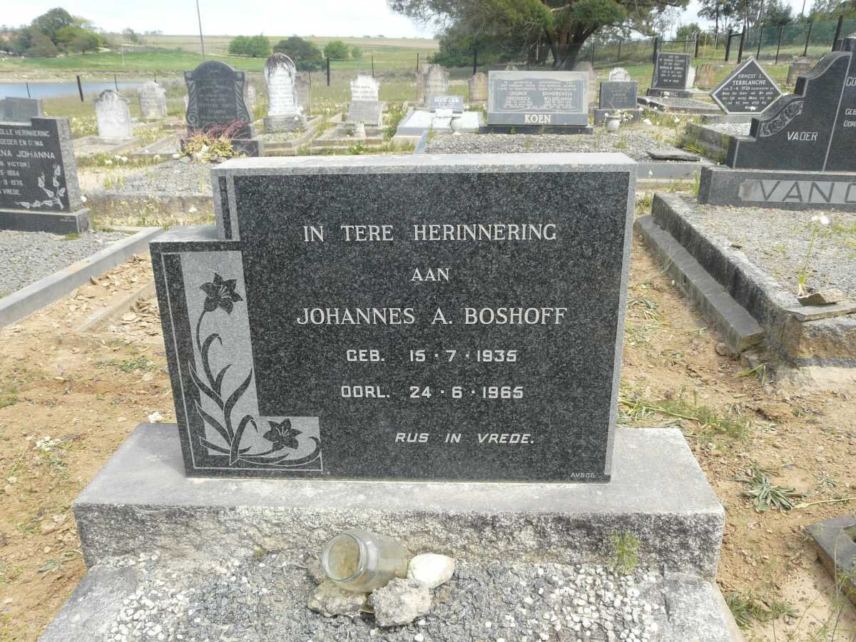 BOSHOFF Johannes A. 1935-1965