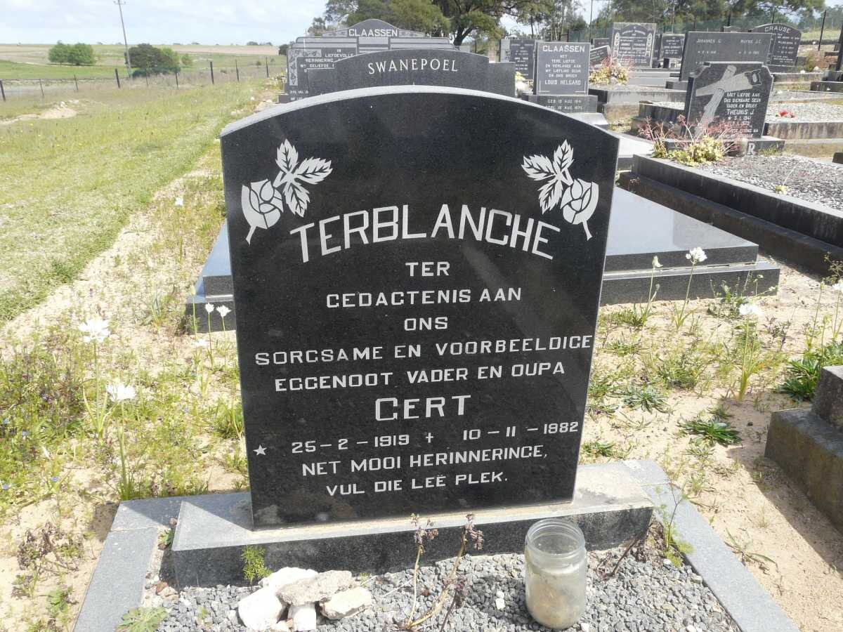 TERBLANCHE Gert 1919-1982