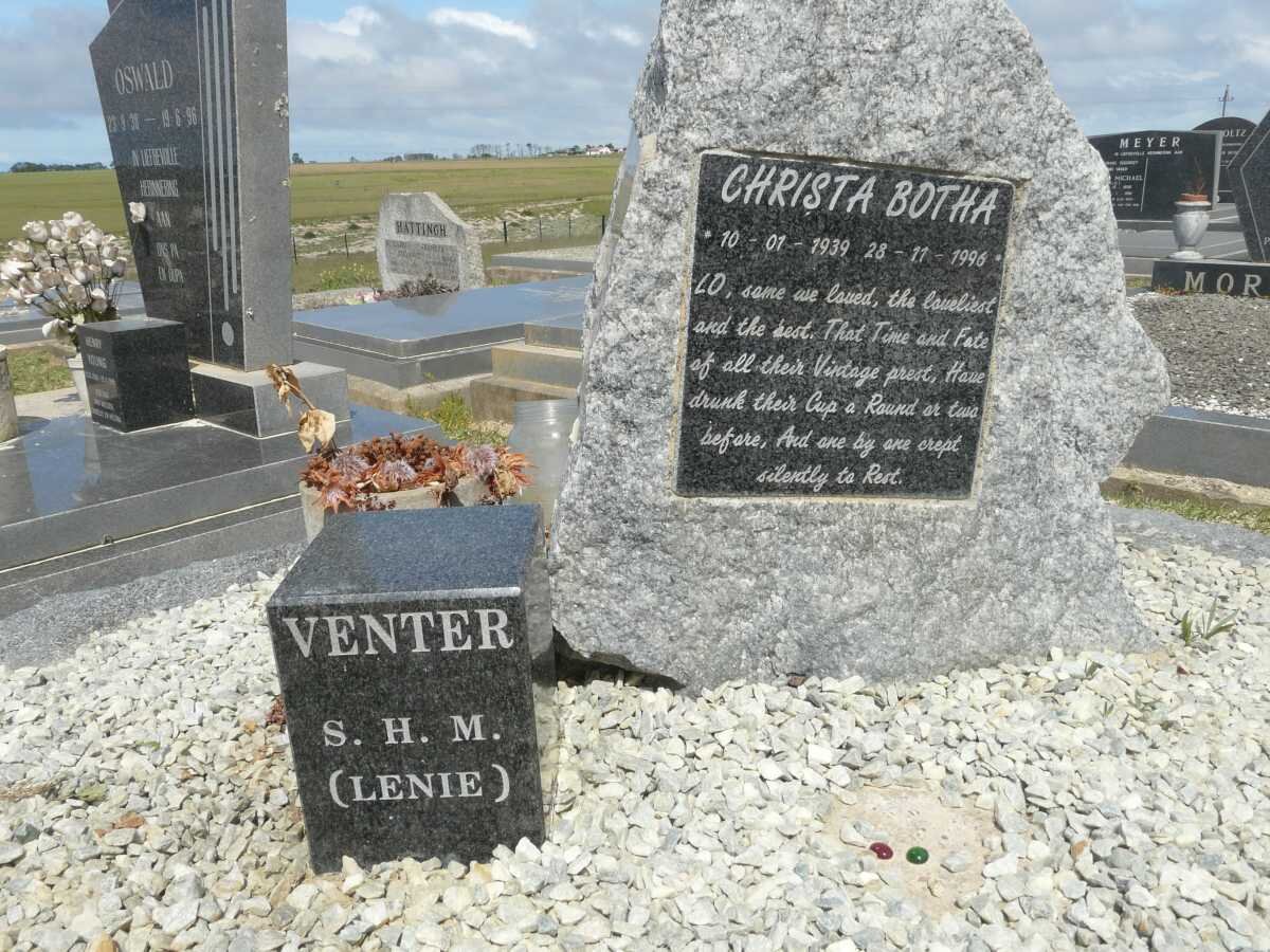 BOTHA Christa 1939-1996 :: VENTER S.H.M. 1916-2006