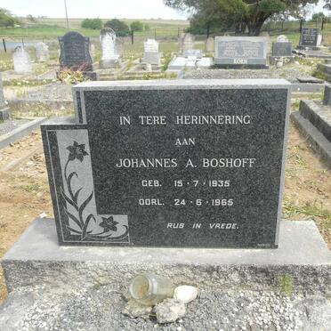 BOSHOFF Johannes A. 1935-1965