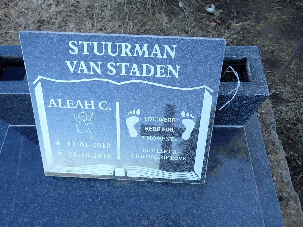 STADEN Aleah C., van STUURMAN  2018-2018
