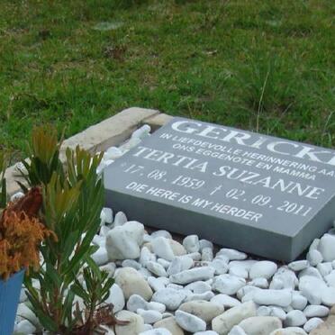 GERICKE Tertia Suzanne 1959-2011