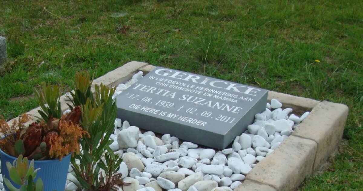 GERICKE Tertia Suzanne 1959-2011