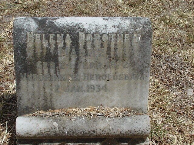 MARITZ Helena Dorothea 1922-1934