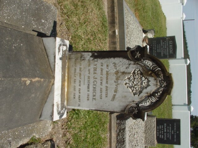 GERICKE Lydia J. -1928