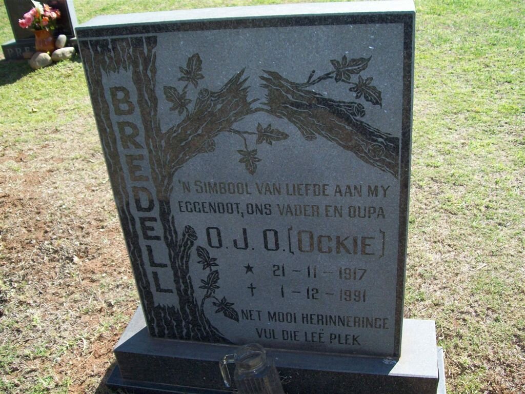 BREDELL O.J.O. 1917-1991