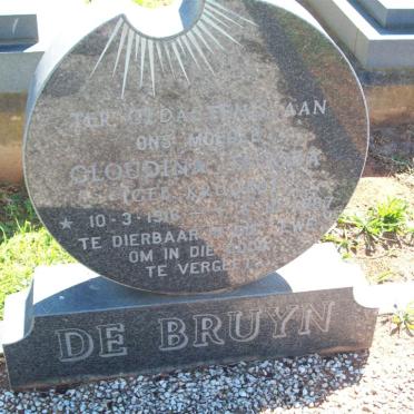 BRUYN Gloudina Jacoba, de nee KRUGER 1916-1987