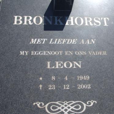 BRONKHORST Leon 1949-2002 &amp; Elisa Hermina 1951-