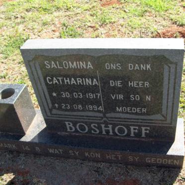 BOSHOFF Salomina Catharina 1917-1994