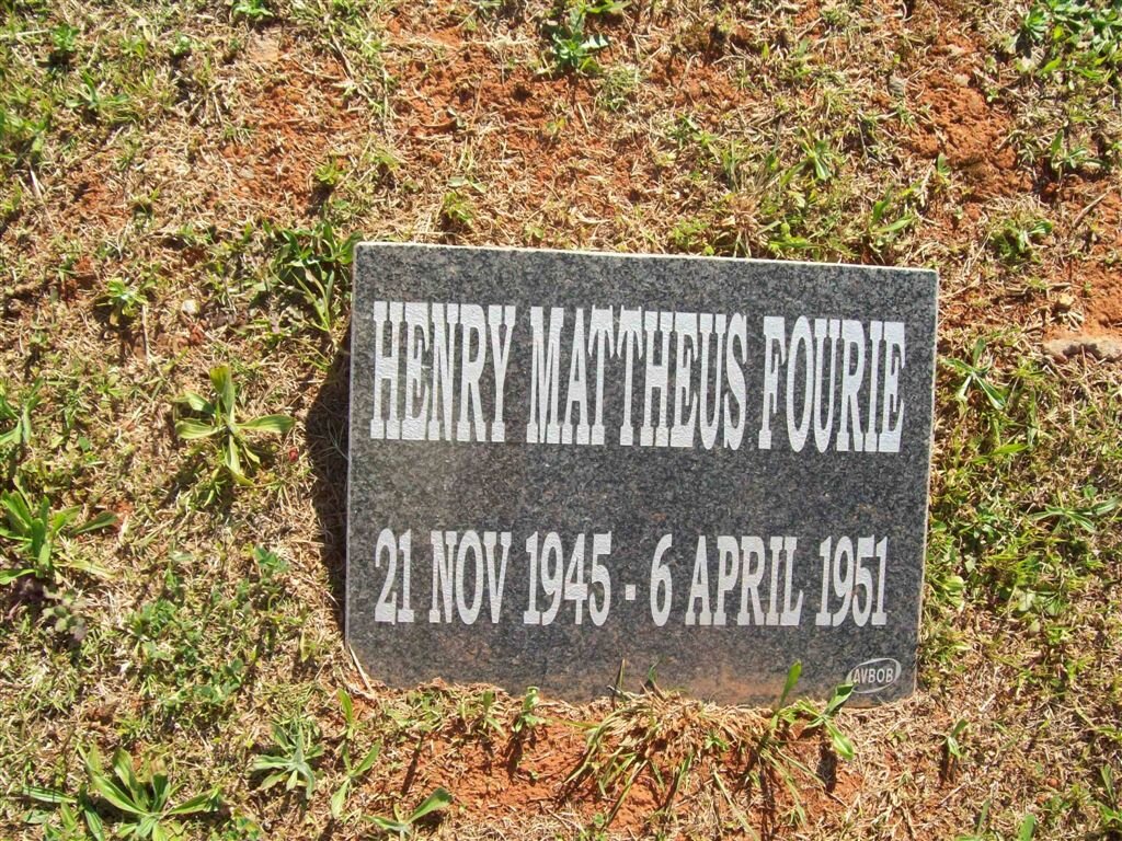 FOURIE Henry Mattheus 1945-1951