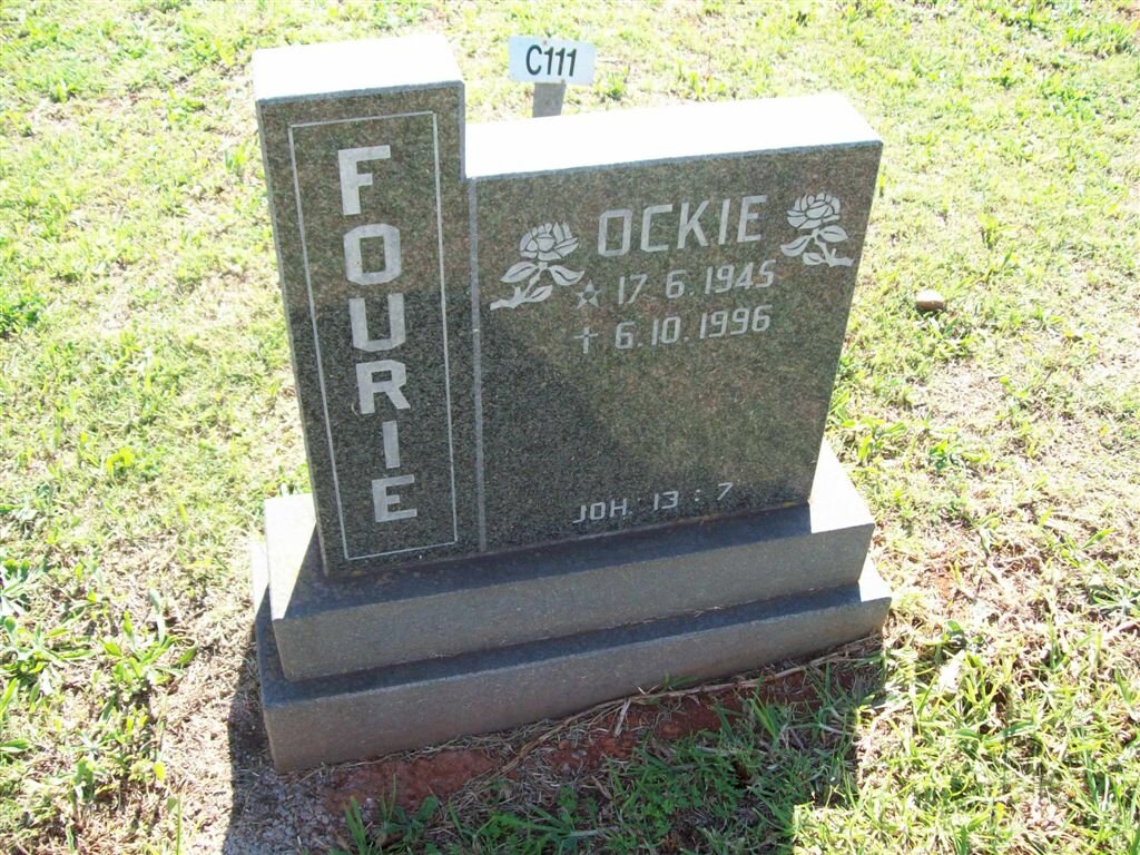 FOURIE Ockie 1945-1996