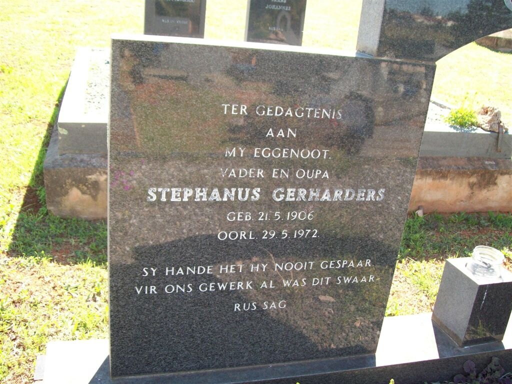GERBER Stephanus Gerharders 1906-1972