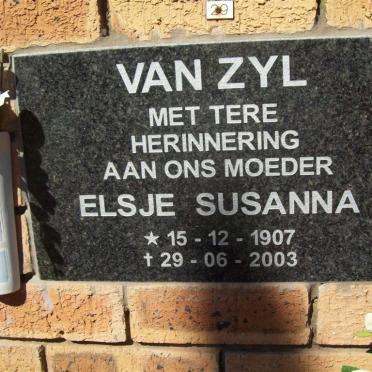 ZYL Elsje Susanna, van 1907-2003