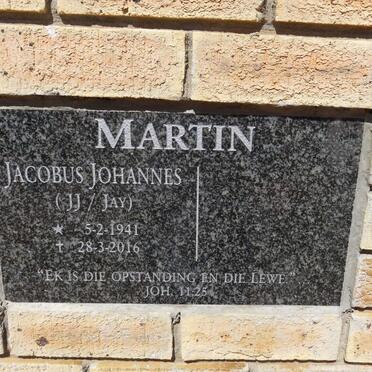 MARTIN Jacobus Johannes 1941-2016